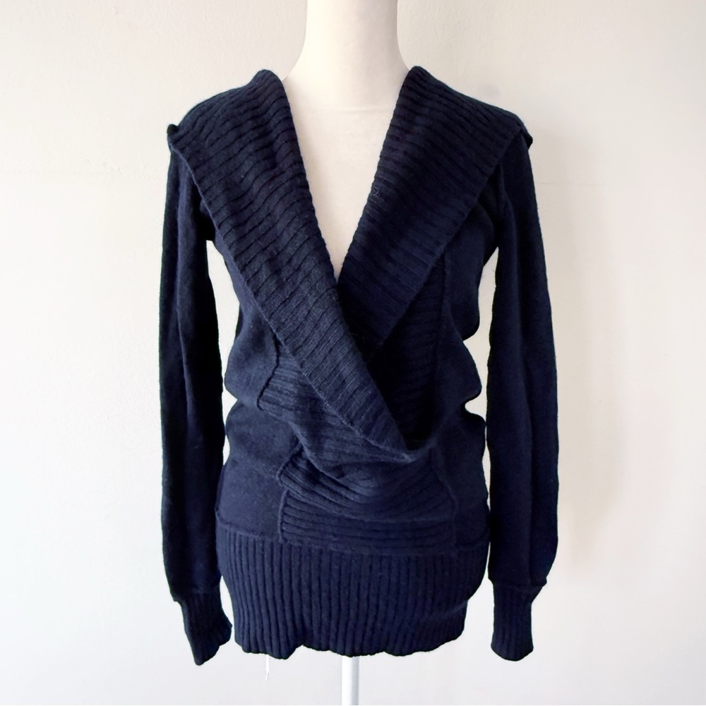 Vince Women Alpaca Wool Cashmere Hooded Sweater Small Quiet Luxury Minimalist